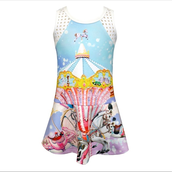 NWT - Baby Sara - Rhinestone Carousel Dress